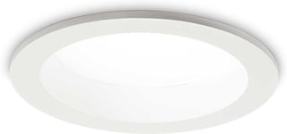 Basic Wide, Indbygningslampe, 20W, LED, 1900 lumen/3000 kelvin, aluminium, metal, Ø144xH71mm