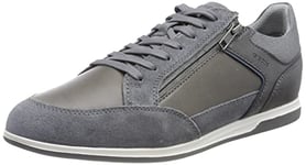 Geox U Renan Sneaker, Gris (DK Stone), 41 EU