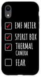 iPhone XR EMF Meter Spirit Box Thermal Camera Fear Paranormal Hunter Case