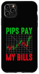 Coque pour iPhone 11 Pro Max Funny Trading Trader Humour Pips Pay My Bills