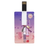 Card U Disk Portable Cartoon USB2.0 Flash Drive Computer Data Storage Memory GF0