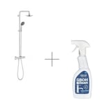 Colonne de douche GROHE Vitalio Start System 160 avec nettoyant robinetterie GROHE GrohClean