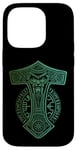 Coque pour iPhone 14 Pro Marteau de Thor Mjölnir Odin Vegvisir Runes Viking