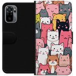 Tegnebogsetui til Xiaomi Redmi Note 10S med Katte mønster motiv