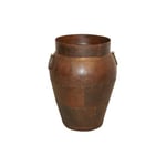 Romimex Vase Marron métal 45 x 57 x 45 cm