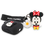 Derhom Airpods Pro 2 Case Funny Cute Cover Compatible for Apple Airpods Pro and Pro 2[Cartoon with Doll Series] (Minnie)