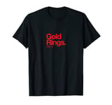 Gold Rings Q 5 Minimalist 12 Days Of Christmas T-Shirt