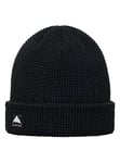 Burton Men's Recycled Waffle Beanie Hat, True Black, One Size UK