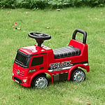 Homcom 3-in-1 Ride On Car Kids Mercedes Truck Red