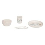 Set Repas 5 Pièces Bébé "Seav" 26cm Blanc