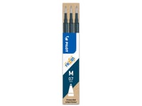 Pilot Frixion Ball - Påfyllning - Blåsvart - 0.7 Mm - Medel (Paket Om 3)