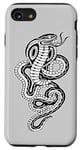 Coque pour iPhone SE (2020) / 7 / 8 Serpent Cobra King Blackwork