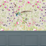 Rapunzel Floral Wide-Width Wallpaper By the Metre