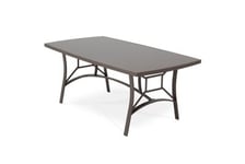 Table de jardin en aluminium et verre trempé 185x100 cm - Toscana