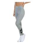 Nike Women W NSW LEGASEE LGNG HW Futura Sport Trousers - Dark Grey Heather/Black, Large