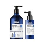 L'Oréal Professionnel, Routine Densifiante & Corporisante, Cheveux Clairsemés en Perte de Densité, Shampoing Purifiant & Corporisant, Sérum Densifiant & Volumateur, Sans Silicone, Scalp Advanced