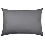 STOF - Pillowcase - Size 50 x 70 cm - 100% Organic Cotton - Quality - Oeko-Tex Certified - Slate Colour - Horizon Model - Bed Linen for Home - Soft and Comfortable