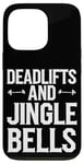 iPhone 13 Pro Funny Deadlifts and Jingle Bells Santa Claus Gym Fitness Pun Case