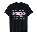 Anime Not Weird Just More Creative, Emo Goth Girl Anime Eyes T-Shirt