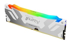 Kingston FURY Renegade White RGB XMP 16GB 6400MT/s DDR5 CL32 DIMM Desktop Gaming Memory - KF564C32RWA-16