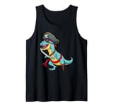 Pirates Dinosaur Cruise Captain Crossbones Trex Dino Costume Tank Top