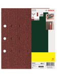 Bosch 25-delers slipepapirsett til plansliper, 8 hull, korning 40 G= 40
