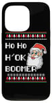 Coque pour iPhone 13 Pro Ho Ho H' OK BOOMER Santa Claus Gen Z Pull de Noël moche