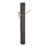 TFA Dostmann Picus 60.3062.08 - Pendule analogique - Mouvement à Quartz - Oiseau Or Rose - Marron foncé - (L) 246 x (l) 75 x (H) 653 mm