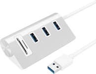 Hub USB 3.0 à 3 Ports Alimentation par USB avec SD/Micro SD Lecteur de Carte Combo pour iMac, MacBook, MacBook Air, MacBook Pro, Mac Mini, PC et Ordinateurs Portables.[S1421]