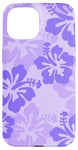 iPhone 15 Cute Purple Hibiscus Tropical Floral Hawaiian Flowers Island Case