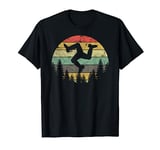 Isle Of Man Vintage Sunset Retro Celtic Manx Forest T-Shirt