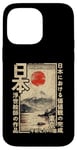 Coque pour iPhone 14 Pro Max Anime Ukiyo-e japonais traditionnel sur bois du Mont Fuji