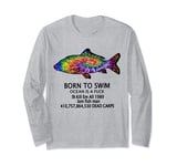 Tie-Dye Born To Swim Ocean Is A F Kill-Em All-1989 Long Sleeve T-Shirt