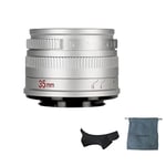 7artisans 35mm F1.4 Mark II APS-C Manual Focus Prime Lens Large Aperture Compatible with Canon EOS-M Mount M1 M2 M3 M5 M6 M10 M50 M100