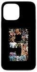 Coque pour iPhone 13 Pro Max Animaux du zoo pour 9e anniversaire