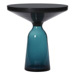 ClassiCon - Bell Side Table Svart/Montana Blue - Småbord & sidebord - Sebastian Herkner - Blå - Glass/Metall