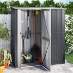 Bonnevie - Abri à vélos jardin Cabane de jardin - Anthracite 180,5x97x209,5cm Acier galvanisé BV538002 Anthracite