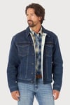 Wrangler Mens Sherpa Jacket - Blue material_cotton - Size 2XL