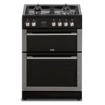 Creda 60cm Double Oven Dual Fuel Cooker - Stainless Steel