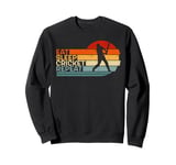 Cricket Game Eat Sleep Cricket Repeat Cricket Lovers Player Sweatshirt