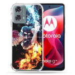 Cokitec Coque Renforcée pour Motorola G24 4G Manga My Hero Academia Shoto