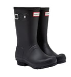 HUNTER WELLIES Kids Original Tall Wellington Boots Black UK2 Eu 34