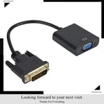 MnnWuu Full HD 1080P DVI-D DVI vers adaptateur VGA Convertisseur de câble vidéo 24 + 1 Convertisseur de câble 25 broches vers 15 broches pour moniteur d'ordinateur PC - Type DVI TO VGA