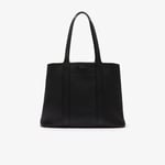 Lacoste Sac cabas XXL City Court en cuir grainé Taille Taille unique Noir