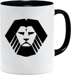 Jungle Mug Tasse viking nordique | Idée cadeau pour les hommes âgés, papa, grand-père, tasse à café, motif viking, tête de mort, chope à bière thors hammer (VIKING003)