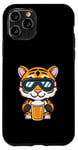 Coque pour iPhone 11 Pro Ski Tiger avec bière | Apres Ski Comic