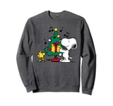 Peanuts Snoopy and Woodstock Holiday Christmas Tree Sweatshirt