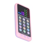 (Pink)Baby Phone Toy Mobile Telephone Toy Color Screen For Early Educational