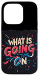 Coque pour iPhone 14 Pro Costume de discours Cool What is going on