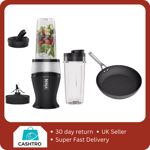 Ninja Slim Blender QB3001UKS & Zerostick 24cm Non-Stick Frying Pan